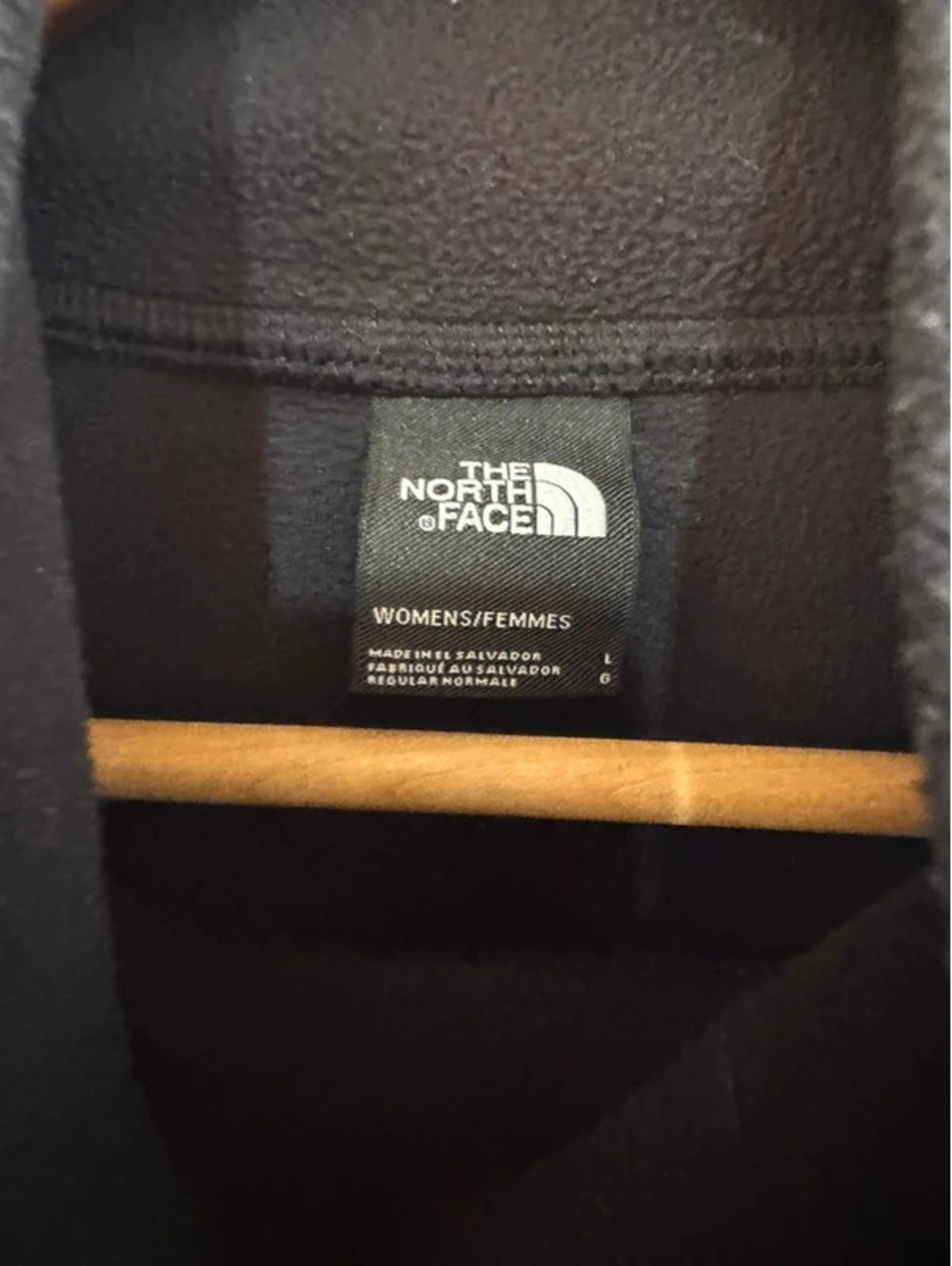 Women’s North Face black fleece high neck pullover Large - Picture 3 of 6